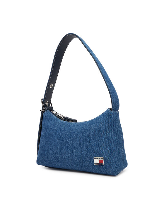 Tommy Jeans Kabelka Tommy Jeans Tjw Cool Denim Shoulder Bag AW0AW17877 Modrá