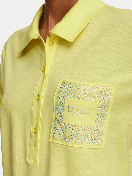 Liu Jo Liu Jo Поло TA6159 JS870 Жовтий Regular Fit