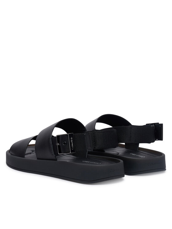 Calvin Klein Sandales Calvin Klein Webbing Back Strap HM0HM02095 Melns