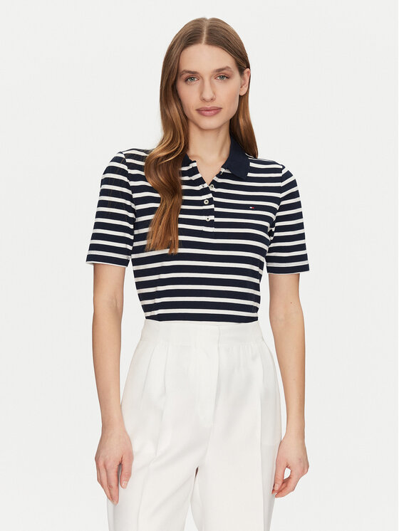 Tommy Hilfiger Tommy Hilfiger Pólóing 1985 WW0WW43224 Sötétkék Regular Fit