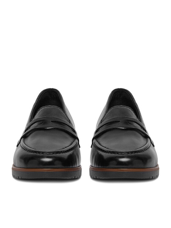 Rieker Loaferke Rieker 45300-02 Črna