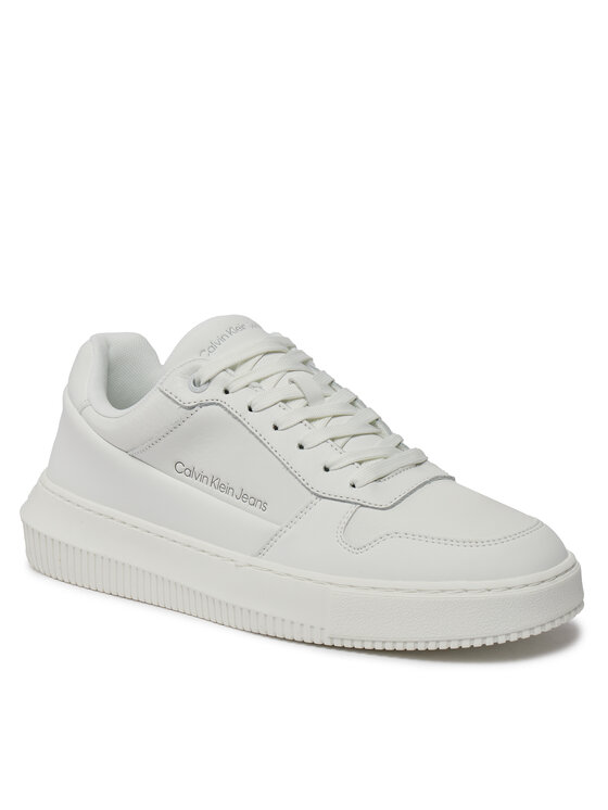 Calvin Klein Jeans Snīkeri Calvin Klein Jeans Chunky Cupsole Low Lth In Sat YM0YM00873 Balts