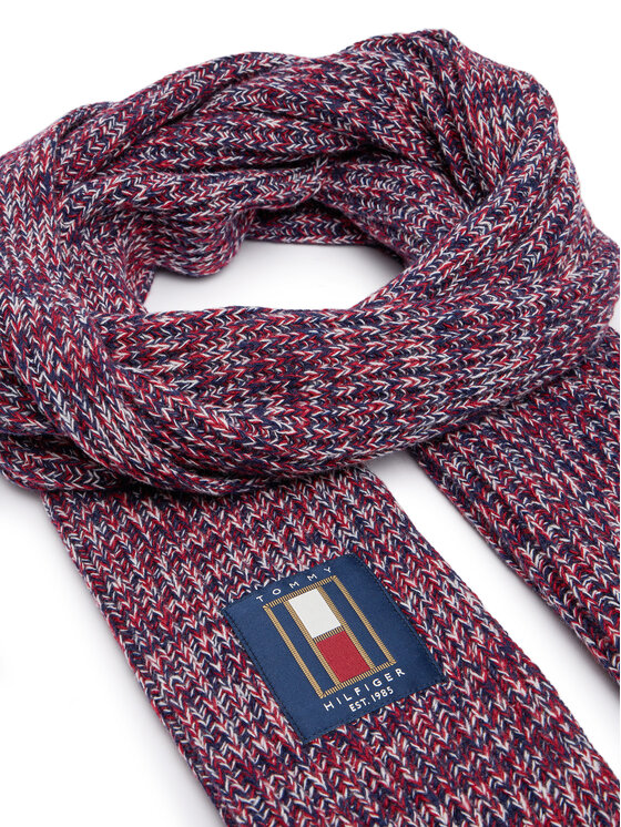 Tommy Hilfiger Szalik Tommy Hilfiger AM0AM12835 Granatowy