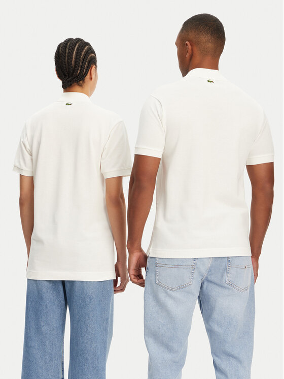 Lacoste Lacoste Polo marškinėliai PH2723 Écru Regular Fit
