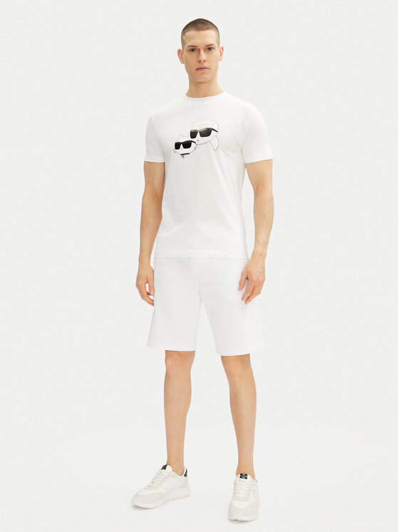 KARL LAGERFELD KARL LAGERFELD T-shirt 755061 552241 Bianco Regular Fit