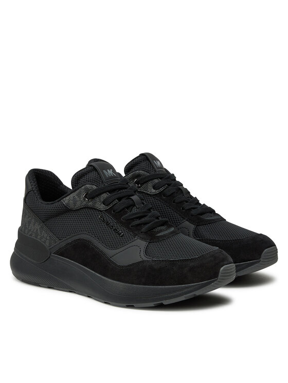 MICHAEL Michael Kors Снікерcи MICHAEL Michael Kors Trevor Mixed-Media Trainer 42F4TRFS7D Чорний