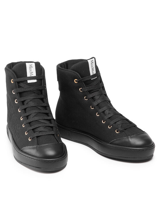 Max Mara Сникърси Max Mara Tabeit 47611326600 Черен