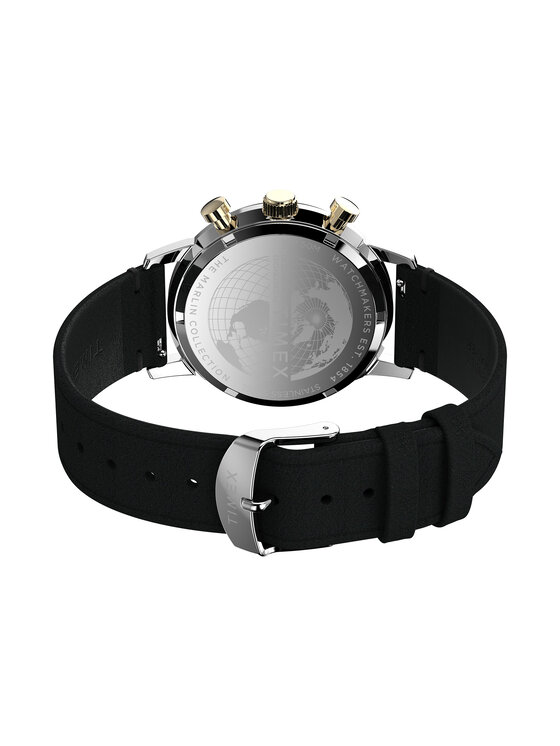 Timex Pulkstenis Timex Marlin® Quartz Chronograph TW2W60300 Melns