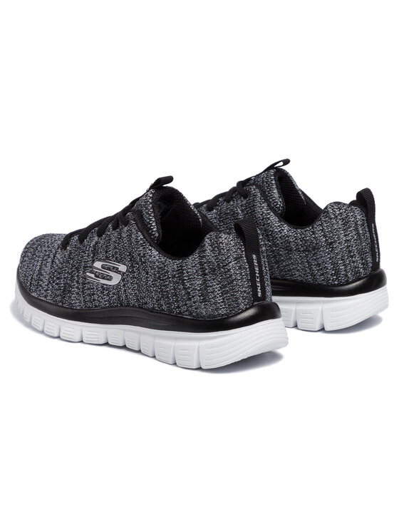 Skechers Снікерcи Skechers Twisted Fortune 12614/BKW Сірий