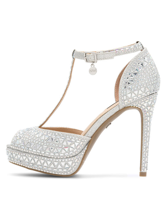 Nine West Sandale Nine West NISA SY015-1NW Argintiu