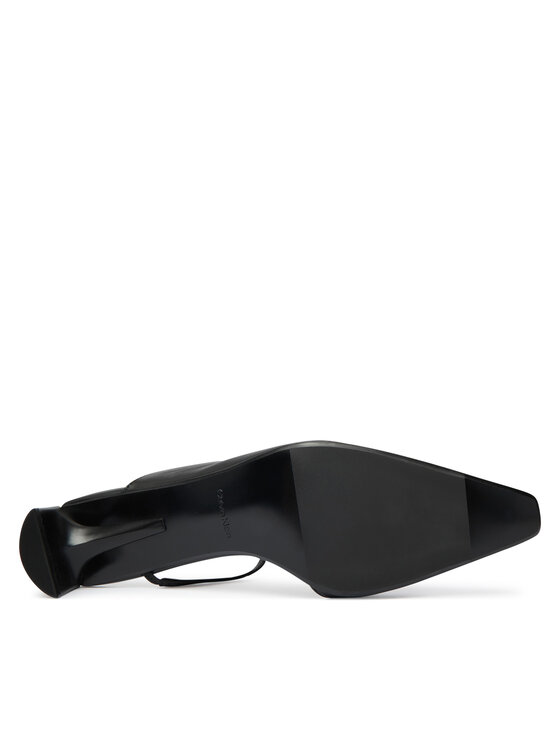 Calvin Klein Šlepetės Calvin Klein Set Back Heel Pump Lth HW0HW02801 Juoda
