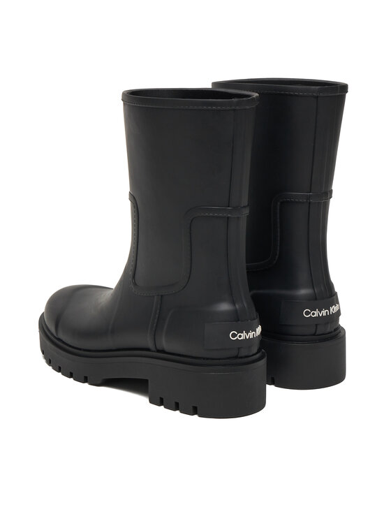 Calvin Klein Jeans Holínky Calvin Klein Jeans Mid Rainboot YW0YW02004 Černá