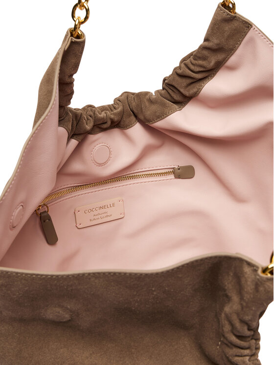 Coccinelle Torebka Coccinelle V5G Coccinellesmash Suede Bim E1 V5G 11 02 01 Beżowy ciemny