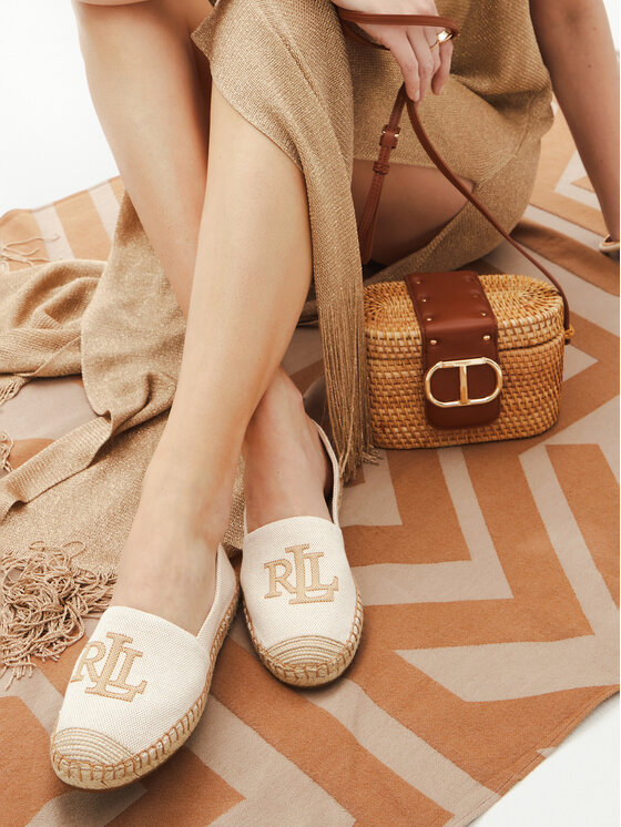 LAUREN RALPH LAUREN Espadryle Lauren Ralph Lauren 802920405006 Beżowy