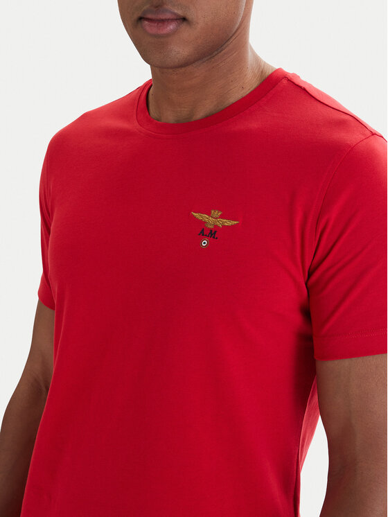 Aeronautica Militare Aeronautica Militare Camiseta 261TS1580UJ00372 Rojo Regular Fit