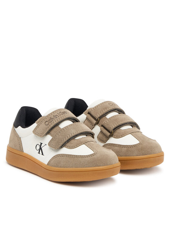 Calvin Klein Sneakersy Calvin Klein Low Cut Velcro Sneaker V1X9-83443-0318 M Béžová