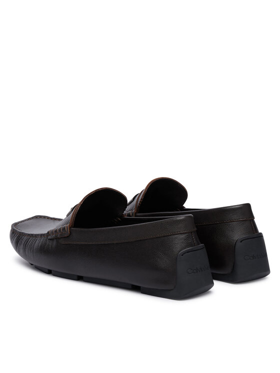 Calvin Klein Mokasyny Calvin Klein Driver Hdw Lth HM0HM02264 Brązowy ciemny