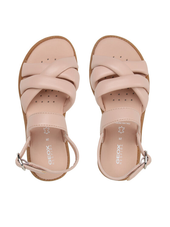 Geox Basutės Geox J Sandal Karly Girl J3535C000KBC8156 S Smėlio
