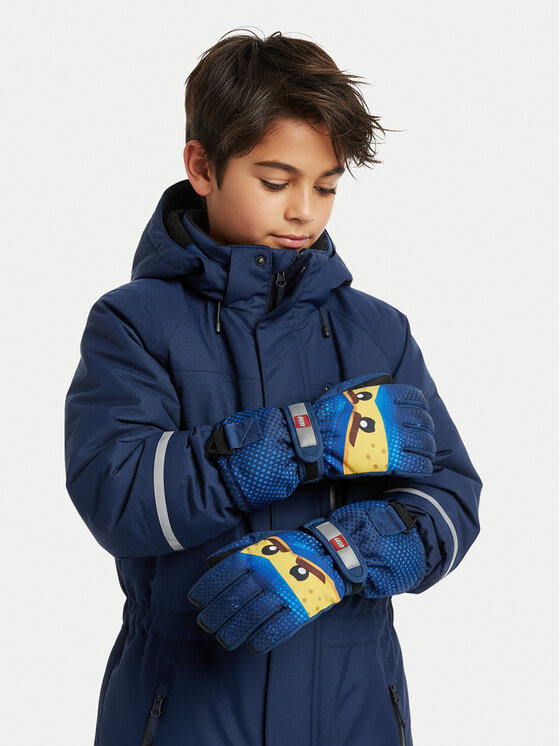 LEGO Lyžařské rukavice LEGO Lwgan 807 11010969 Tmavomodrá