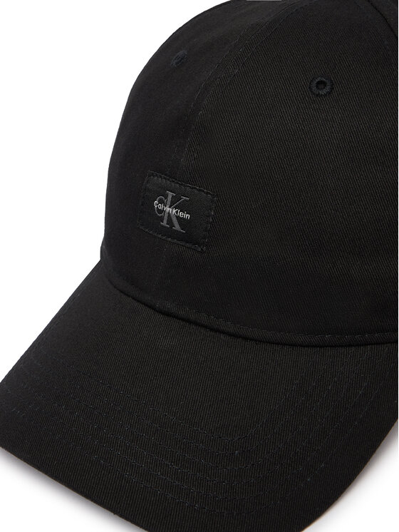Calvin Klein Kapa s šiltom Calvin Klein Monologo Woven Patch Bb Cap LV04D5077G Črna