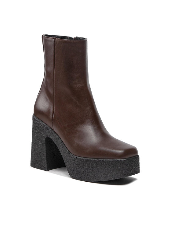 PINKO Botki PINKO Coriandolo Tronchetto AI 22-23 BLKS1 1H213C A072 Brązowy