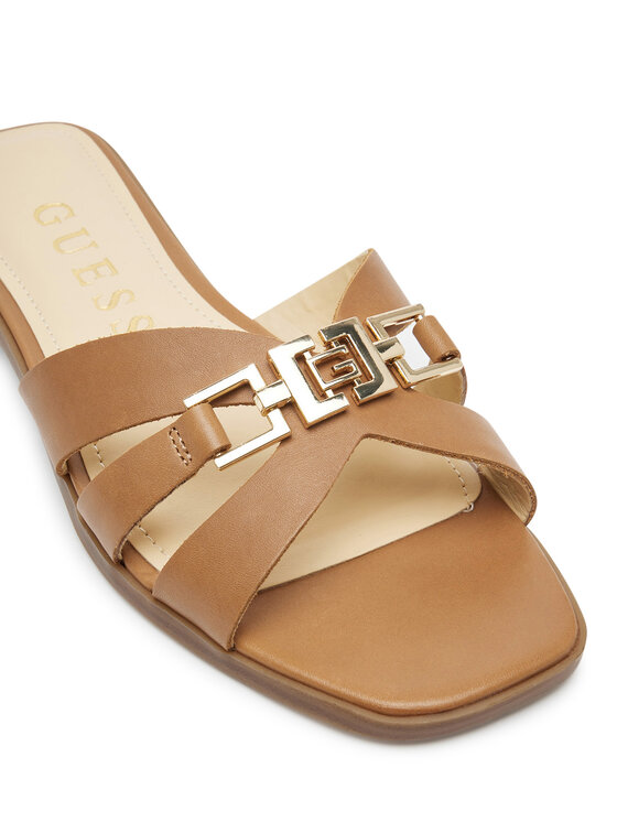 Guess Шльопанці Guess FLJRLL LEA19 Коричневий