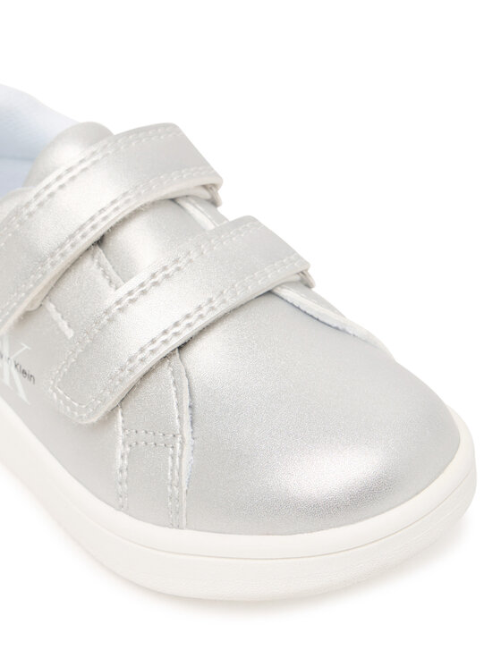 Calvin Klein Sneakers Calvin Klein Low Cut Velcro V1A9-83205-0376 M Argento
