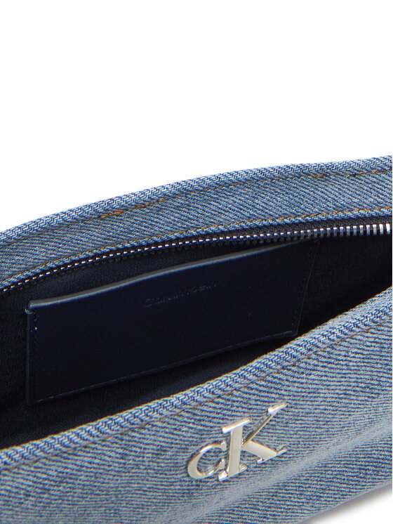 Calvin Klein Geantă Calvin Klein Denim Shoulder Pouch W/Strap LV04F3217G Albastru