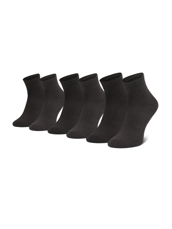 Șosete scurte Under Armour Core Qtr 3pk 1358344 Negru