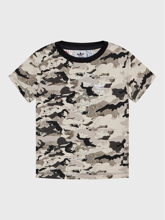 adidas adidas Футболка Allover HK0276 Бежевий Regular Fit