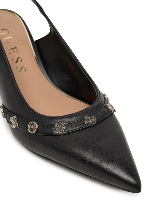 Guess Pantofi pumps Guess FLPYAN LEA05 Negru
