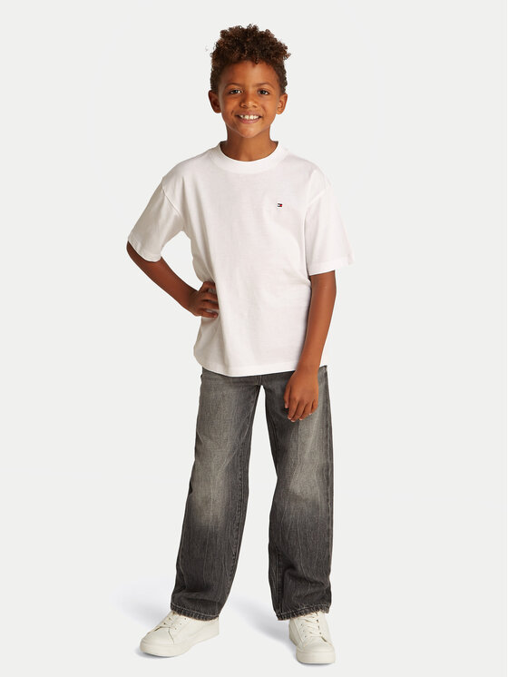 Tommy Hilfiger Tommy Hilfiger Marškinėliai Essential Archive KB0KB09646 D Balta Regular Fit