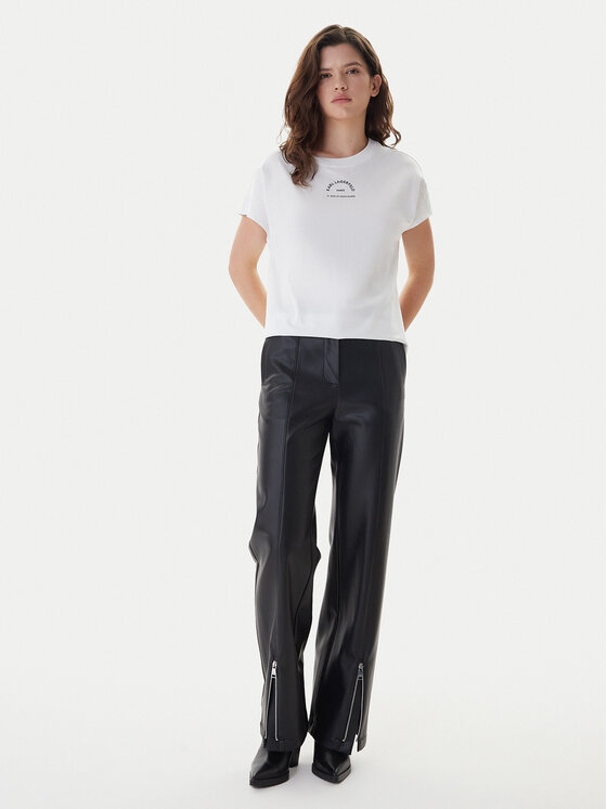 KARL LAGERFELD KARL LAGERFELD Camiseta B1W17032 Blanco Relaxed Fit