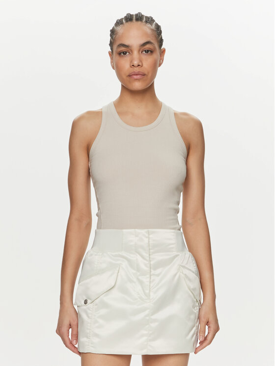 Calvin Klein Calvin Klein Τοπ K20K206554 Μπεζ Slim Fit