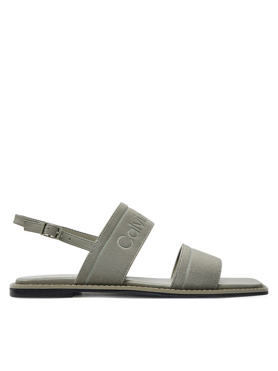 Calvin Klein Basutės Calvin Klein Flat Sandal He HW0HW01990 Pilka