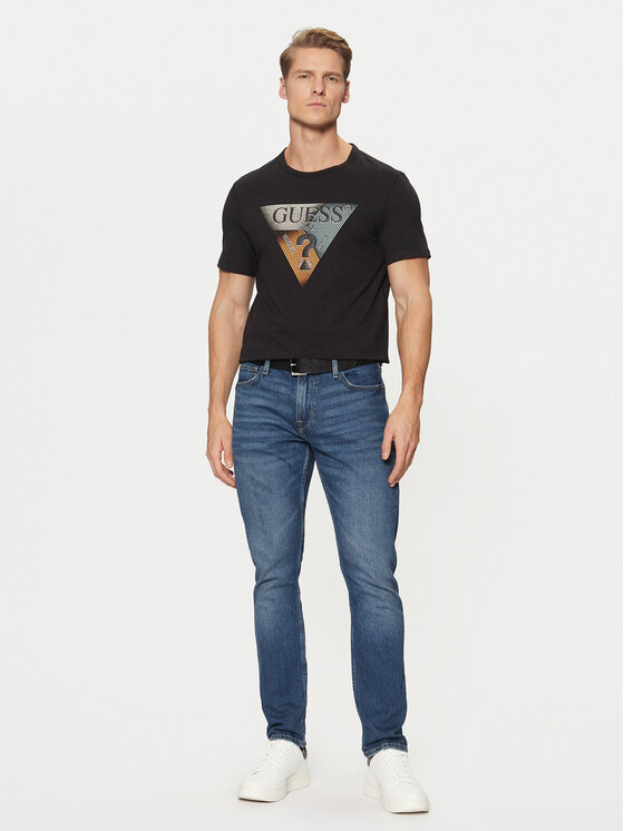 Guess Guess Футболка M5RI14 J1314 Чорний Slim Fit