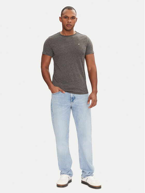 Tommy Jeans Tommy Jeans Marškinėliai Jaspe DM0DM09586 Pilka Slim Fit