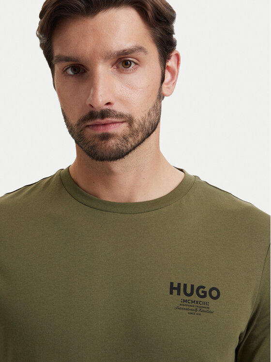 HUGO HUGO Camiseta Nesptee 50572740 Verde oscuro Regular Fit