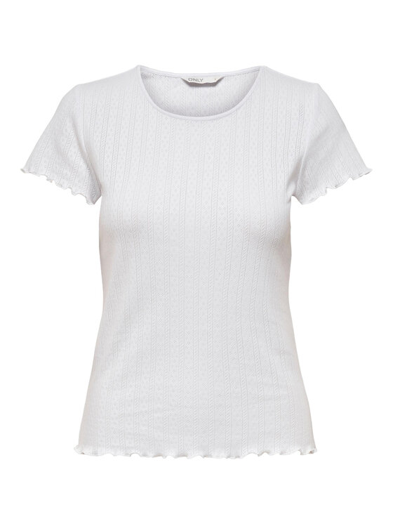 ONLY ONLY T-shirt Carlotta 15256154 Bianco Tight Fit