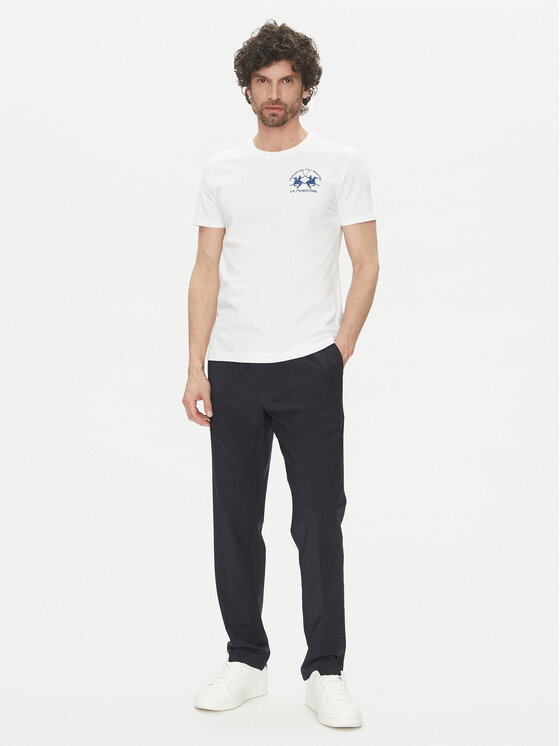 La Martina La Martina Футболка Vernie MAR009 JS206 Білий Regular Fit
