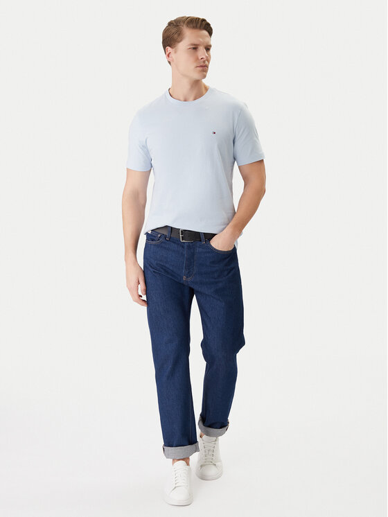 Tommy Hilfiger Tommy Hilfiger Camiseta MW0MW39995 Celeste Regular Fit