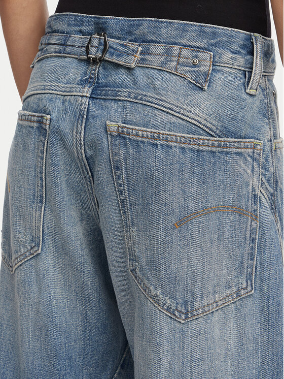 G-STAR G-Star Raw Jeans hlače Helyx 3D Cinch D28488-D776 Modra Wide Leg