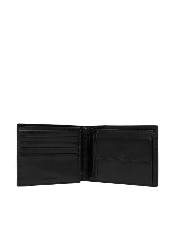 Calvin Klein Portafoglio Calvin Klein Raised Ew Trifold LV04D1228G Nero