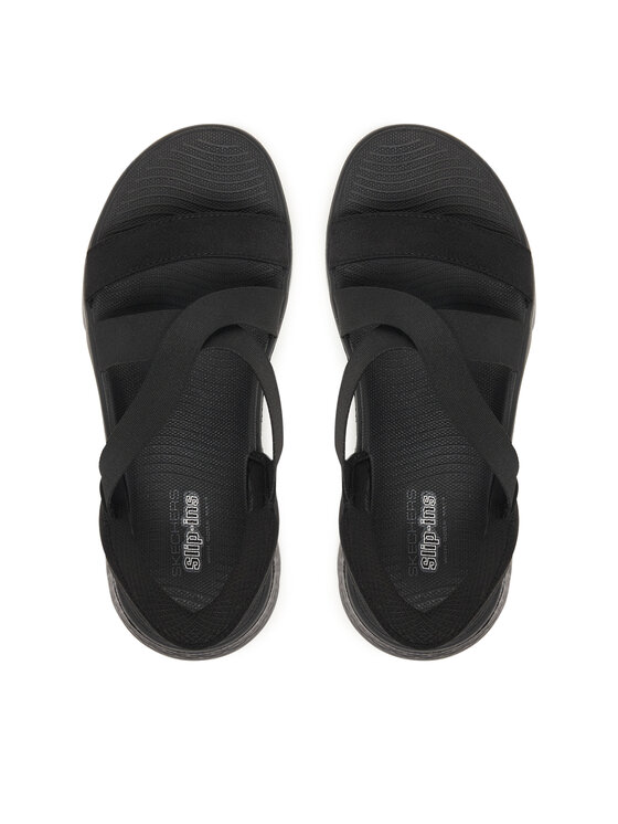 Skechers Босоніжки Skechers Go Walk Flex Sandal - Glimmer 141489/BBK Чорний