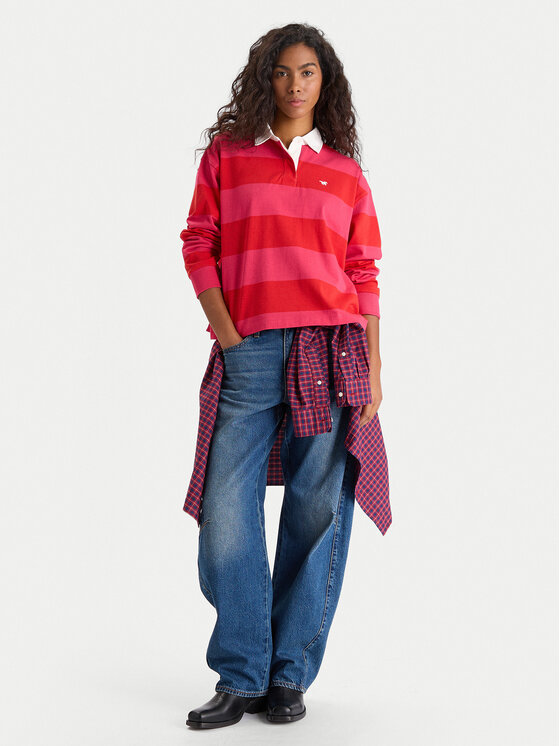 Mustang Mustang Polo Anna 1016773 Rojo Relaxed Fit