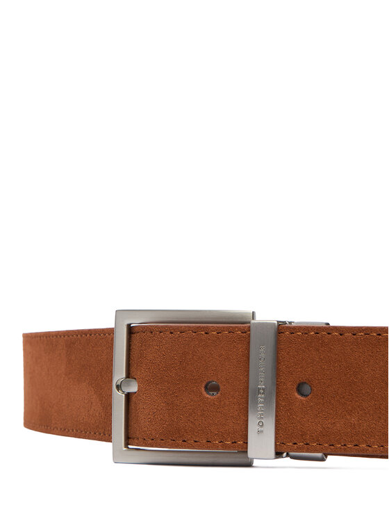 Tommy Hilfiger Pasek Męski Tommy Hilfiger Hudson Rev 3.5 AM0AM13945 Brązowy