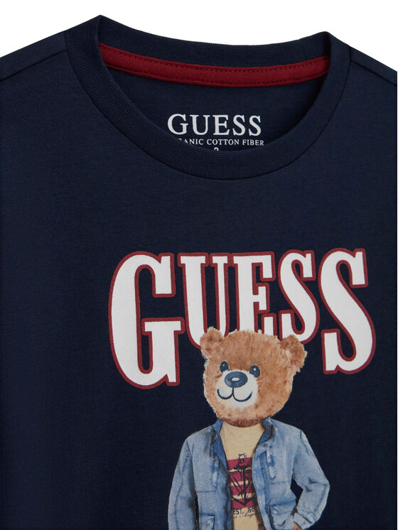 Guess Guess Camiseta N6RI05 K8HM4 Azul marino Regular Fit