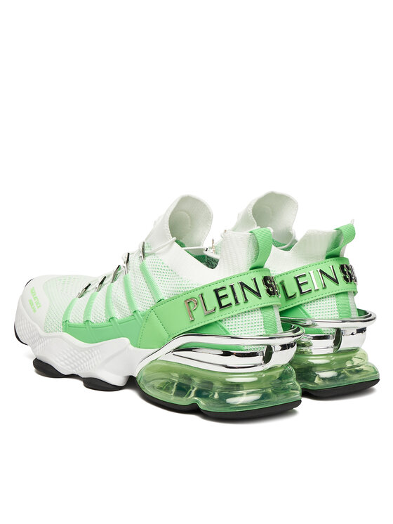 Plein Sport Sneakersy Plein Sport SAES USC0518 STE003N Biela