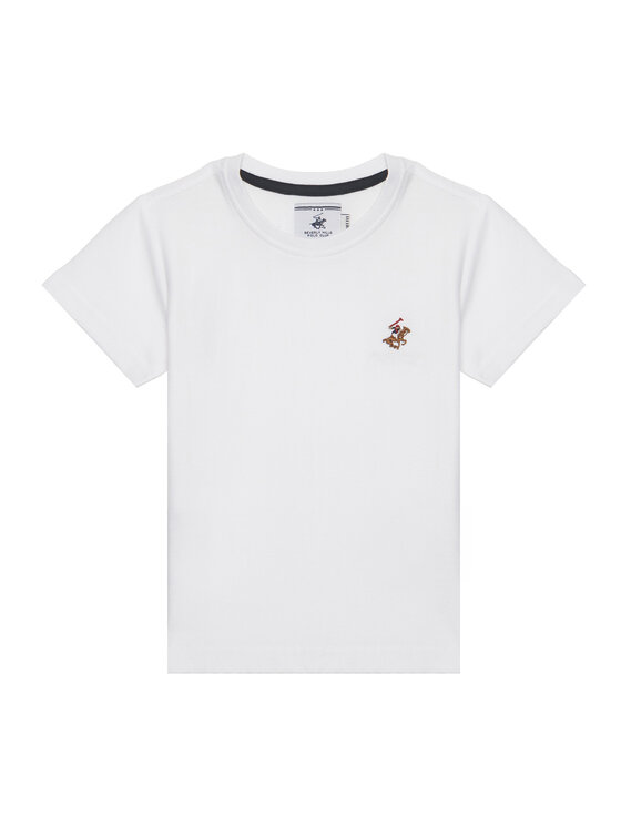 Beverly Hills Polo Club Beverly Hills Polo Club Camiseta P-SS26B-TS0131 Blanco Regular Fit