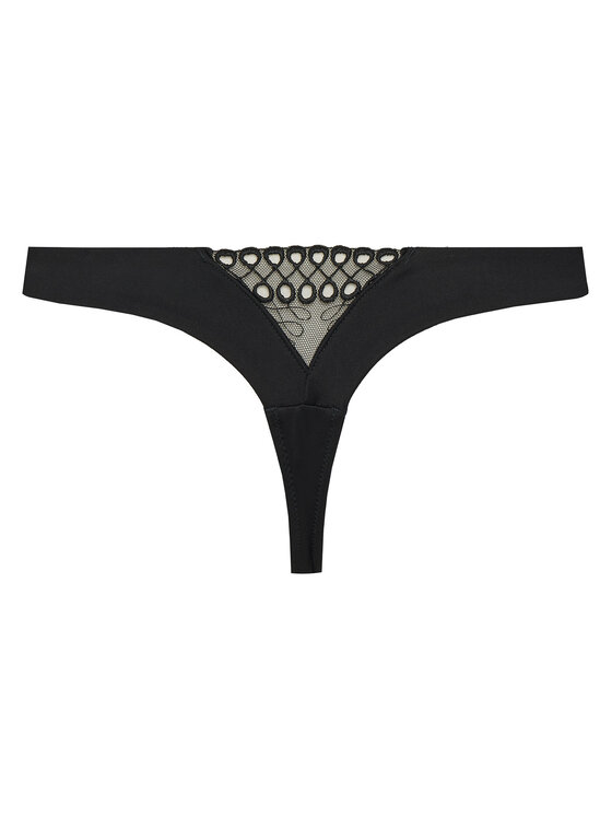 BOSS BOSS Стрінги Eyelet 50540420 Чорний
